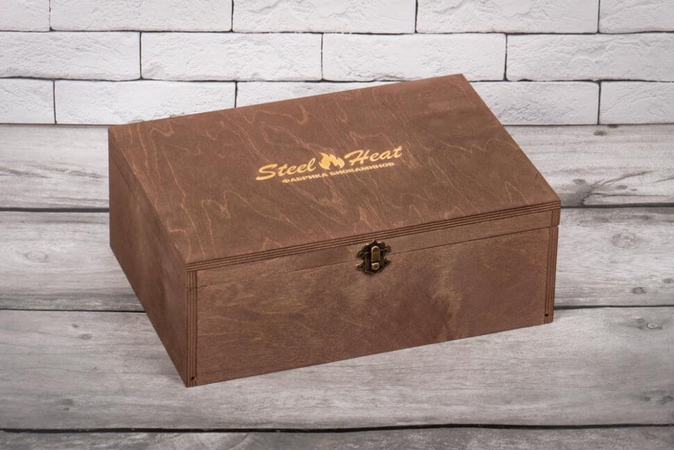 Подарочный набор SteelHeat PREMIUM BOX GLORIA черный + деревянная коробка + стартовый комплект