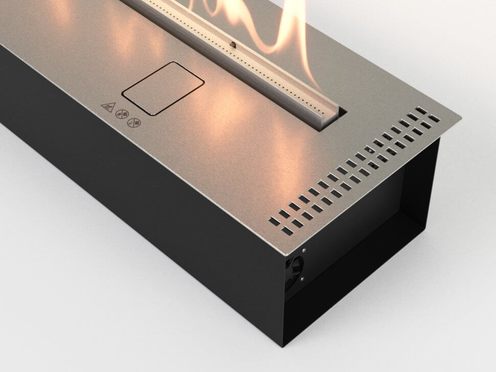 Автоматический биокамин Lux Fire Smart Flame 1400 RC INOX