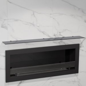 Стеклянная полка для биокамина Gray  900